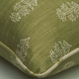 Buttercup Leaf , Sustainable Feather, Cushion - Andrew Martin Eco-conscious & Cotton & Cotton Blend & Linen & Linen Blend Floral - thumbnail 2