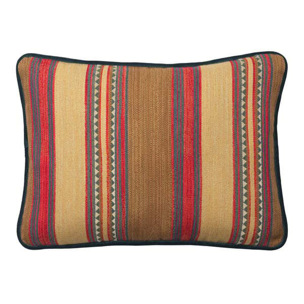 Las Salinas 2, Sustainable Feather, Cushion, 55CM X 40CM - Andrew Martin 2 Cotton Blend Kilim & Stripe - image 1