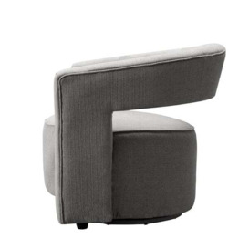 Madison , Swivel Chair, Grey Weave - Andrew Martin Other Fabric - thumbnail 2