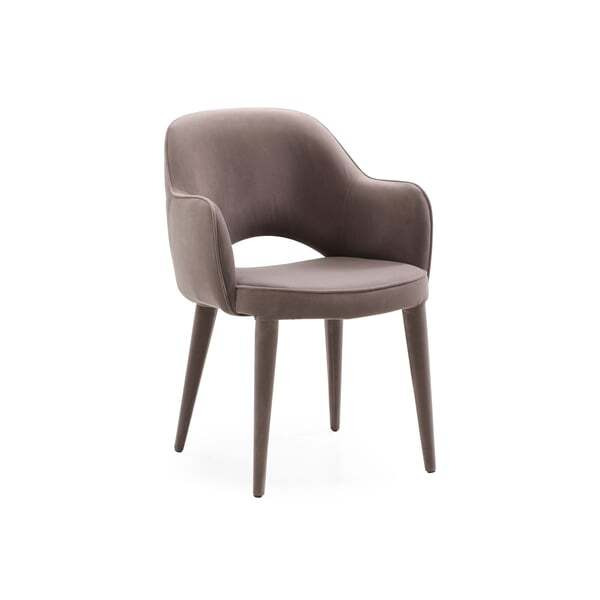 Xanthe, Dining Chair, Bronze/Brown/Grey - Andrew Martin Velvet - image 1