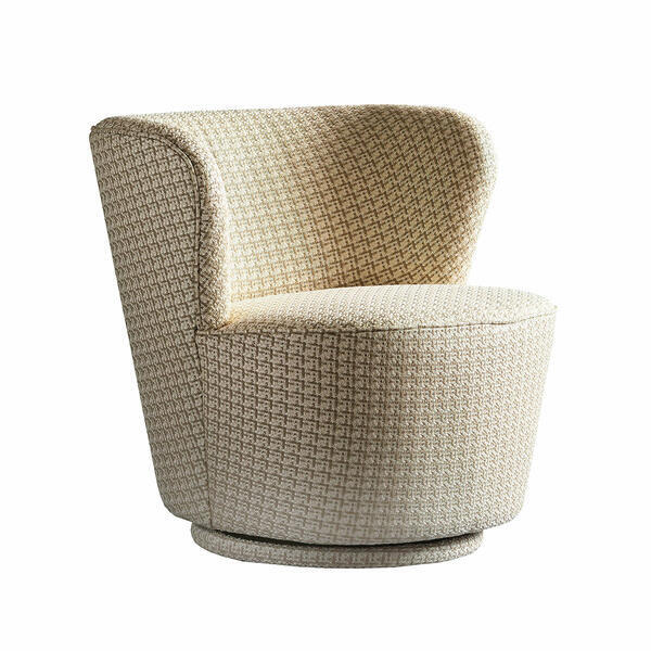 Dorothy Houndstooth, Swivel Chair - Andrew Martin Houndstooth Other Fabric - image 1