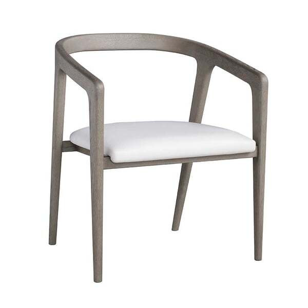 Hampstead , Dining Chairs, Smoked Oak - Andrew Martin Faux Leather & Leather - image 1