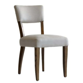 Diego, Dining Chair, Light Neutral - Andrew Martin Linen - thumbnail 1