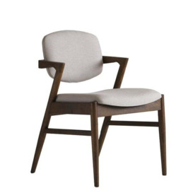Magnus, Dining Chair, Cream - Andrew Martin Linen
