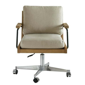Malik, Desk Chair, Light Neutral - Andrew Martin Other Fabric - thumbnail 2