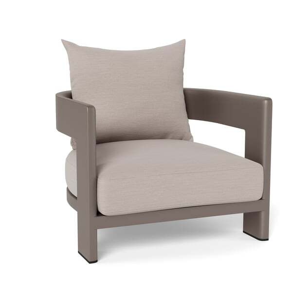 Caicos Chair Taupe, Outdoor Armchair - Andrew Martin Taupe - image 1