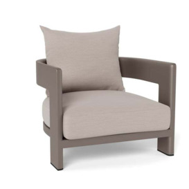 Caicos Chair Taupe, Outdoor Armchair - Andrew Martin Taupe - thumbnail 1