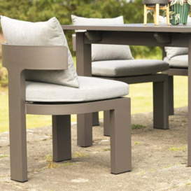 Caicos Dining Chair, Outdoor Dining Chair, Taupe - Andrew Martin - thumbnail 2