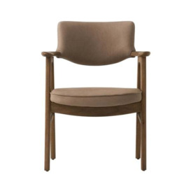 Rutter, Dining chair, Bronze/Brown/Dark Neutral - Andrew Martin Leather