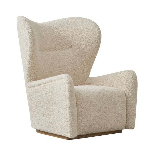 Sherpa, Armchair, Light Neutral/White - Andrew Martin Boucle - image 1
