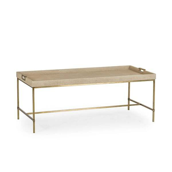Edith, Coffee Table, Ivory Shagreen - Andrew Martin - image 1