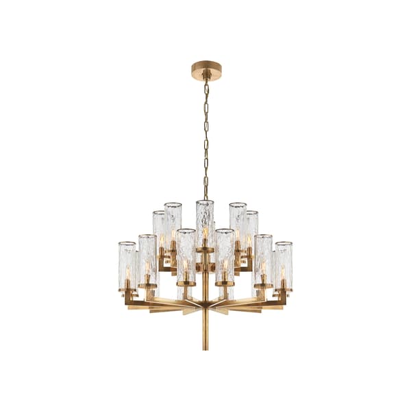 Liaison Chandelier Brass, 2 Tier, Antique-Burnished Brass - Andrew Martin - image 1