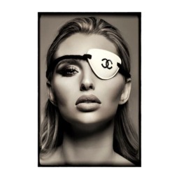 Fashion Statement Chanel, Plexiglass Artwork , 100cm x 150cm, Bronze - Andrew Martin