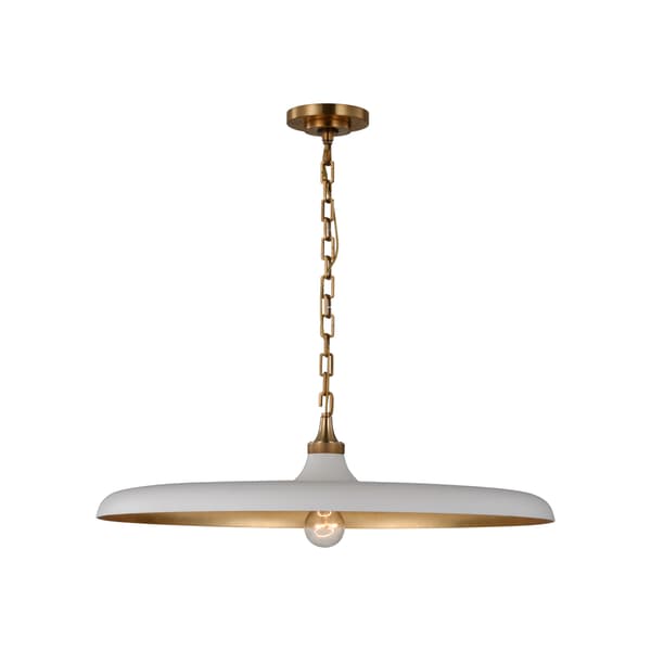 Piatto Pendant Brass, Pendant Light, Hand-Rubbed Antique Brass - Andrew Martin - image 1