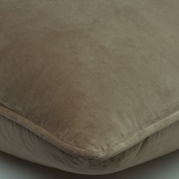 Medici Warm Grey, Sustainable Feather, Cushion - Andrew Martin Eco-conscious & Cotton & Velvet Plain - thumbnail 2