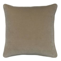 Medici Warm Grey, Sustainable Feather, Cushion - Andrew Martin Eco-conscious & Cotton & Velvet Plain - thumbnail 1