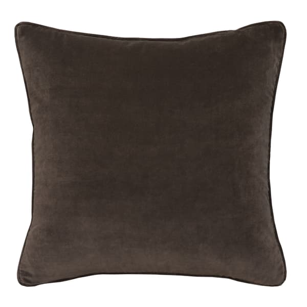 Medici Mocha, Sustainable Feather, Cushion - Andrew Martin Eco-conscious & Cotton & Velvet Plain - image 1
