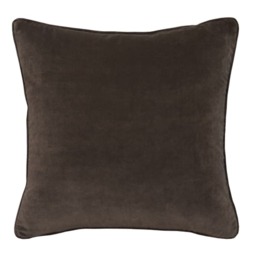 Medici Mocha, Sustainable Feather, Cushion - Andrew Martin Eco-conscious & Cotton & Velvet Plain - thumbnail 1