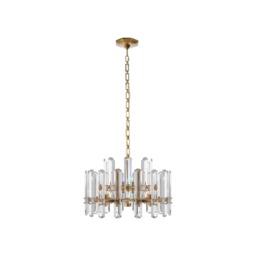 Bonnington Chandelier Brass, Small, Hand-Rubbed Antique Brass - Andrew Martin - thumbnail 1