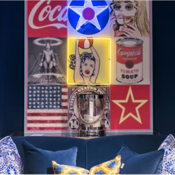 Neon - America, Neon Artwork, 80cm x 120cm, Multicoloured - Andrew Martin - thumbnail 2