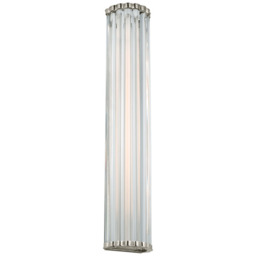 Kean Wall Light Nickel, Wall Light, Small, Polished Nickel / Clear Glass - Andrew Martin - thumbnail 2
