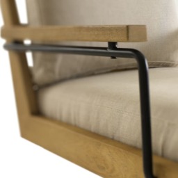 Malik Desk Chair, Desk Chair, Light Neutral - Andrew Martin Other Fabric - thumbnail 2