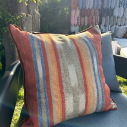 Argo Brick Outdoor, Hollowfibre, Cushion, 55cm x 55cm - Andrew Martin Stripe - thumbnail 2