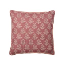 Sprig Pink, Sustainable Feather, Cushion - Andrew Martin Eco-conscious & Linen Blend & Viscose Blend Floral & Small Prints - thumbnail 1