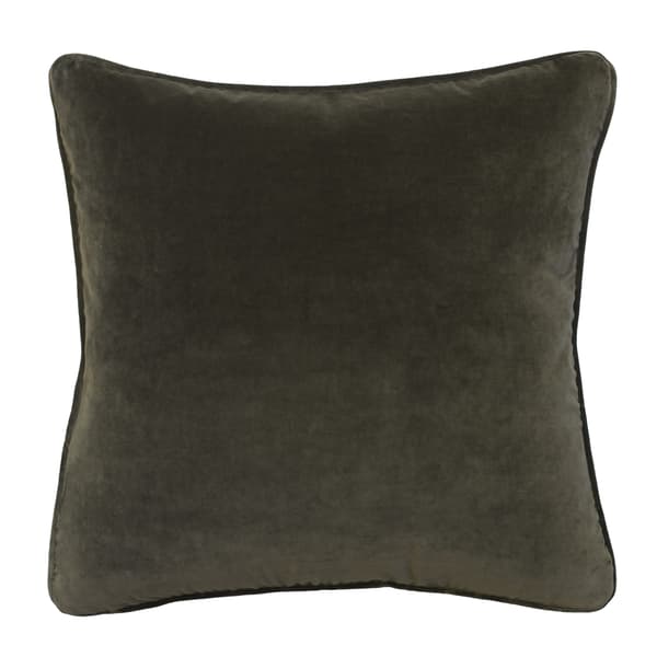 Medici Charcoal, Sustainable Feather, Cushion - Andrew Martin Eco-conscious & Cotton & Velvet Plain - image 1