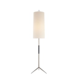Frankfort Floor Lamp Nickel, Floor Lamp, Polished Nickel - Andrew Martin - thumbnail 1