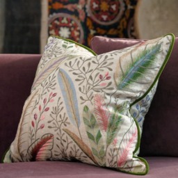 Spirit Sunset, Sustainable Feather, Cushion - Andrew Martin Linen & Linen Blend Embroidered & Floral - thumbnail 2