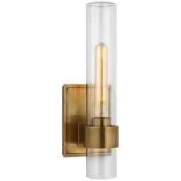 Presidio Outdoor Wall Light Brass, Wall Light, Hand-Rubbed Antique Brass - Andrew Martin - thumbnail 1