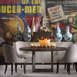 Aldwick Dining Chair Bomore Stone, Dining Chair - Andrew Martin Cotton - thumbnail 2