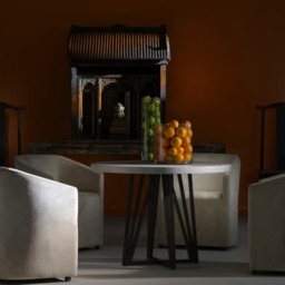 Ferdinand Dining Chair, Chair, Grey - Andrew Martin Velvet - thumbnail 2