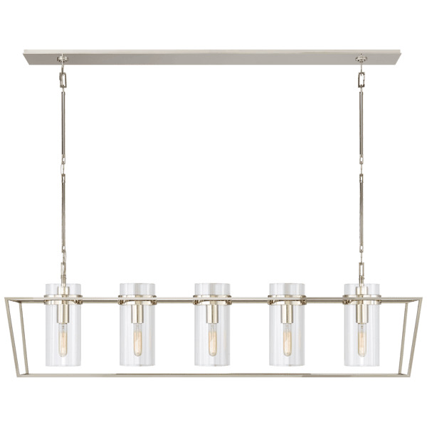 Presidio Pendant Nickel, Pendant Light, Polished Nickel - Andrew Martin - image 1