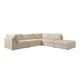 Bundum Section Sofa in House Linen - Large Corner Sofa - Andrew Martin - thumbnail 1