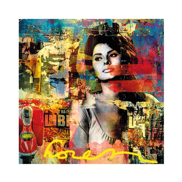 Sophia Loren, 150cm x 150cm - Andrew Martin