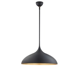 Agnes Pendant Light, Black, Large - Andrew Martin - thumbnail 1