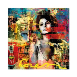Sophia Loren, 100cm x 100cm - Andrew Martin