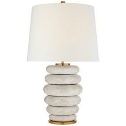 Phoebe Table Lamp White, Table Lamp, Antique White - Andrew Martin