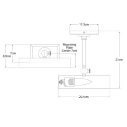 Cabinet Maker's Single Picture Light Bronze, Picture Light, Large - Andrew Martin - thumbnail 2