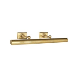 Cabinet Maker's Double Picture Light Brass, Picture Light, Small, Hand-Rubbed Antique Brass - Andrew Martin - thumbnail 1