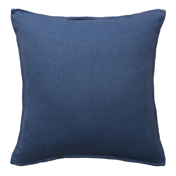 Rocco Denim, Sustainable Feather, Cushion, 55cm x 55cm - Andrew Martin With Trim/Fringe & Linen & Linen Blend Plain - image 1