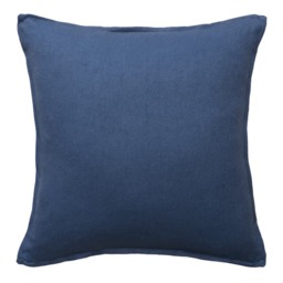 Rocco Denim, Sustainable Feather, Cushion, 55cm x 55cm - Andrew Martin With Trim/Fringe & Linen & Linen Blend Plain - thumbnail 1