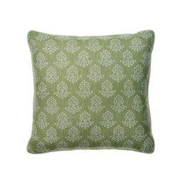 Sprig Leaf, Sustainable Feather, Cushion - Andrew Martin Eco-conscious & Linen Blend & Viscose Blend Floral & Small Prints - thumbnail 1