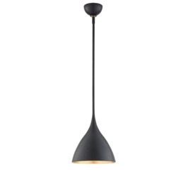 Agnes Pendant Light, Black, Medium - Andrew Martin