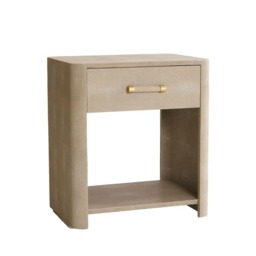 Moby Bedside Table Cream, Bedside Table - Andrew Martin - thumbnail 1