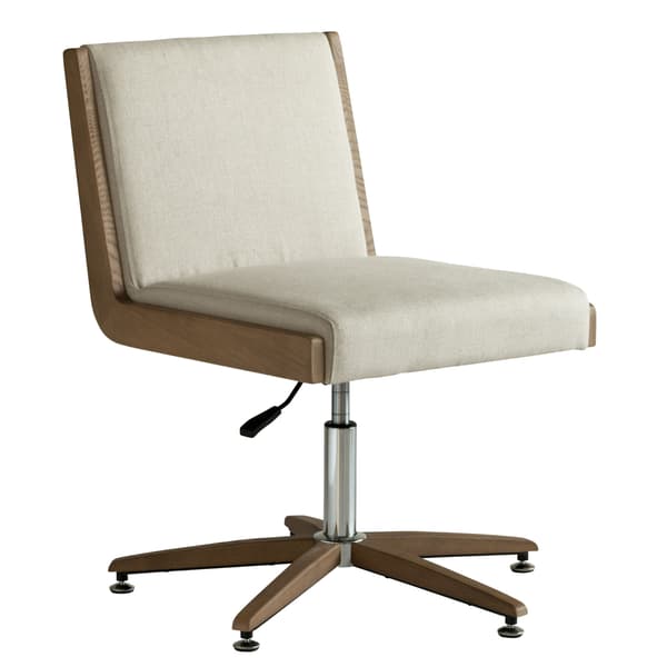 Ralph Desk Chair, Desk Chair, Light Neutral/Metallic - Andrew Martin Other Fabric - image 1