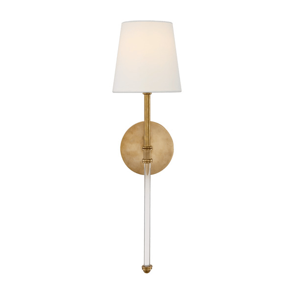 Camille Wall Light Brass, Wall Light, Hand-Rubbed Antique Brass - Andrew Martin - image 1