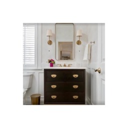 Camille Wall Light Brass, Wall Light, Hand-Rubbed Antique Brass - Andrew Martin - thumbnail 2